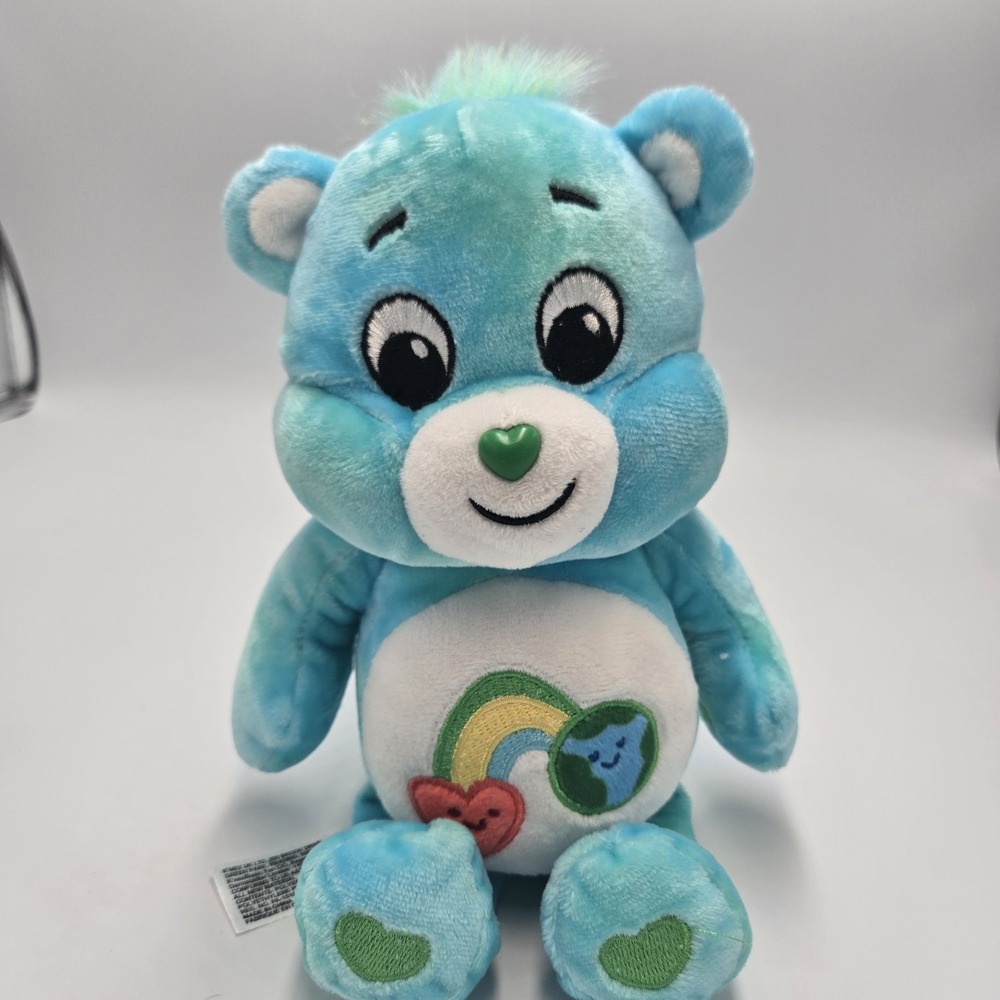 Care Bears Care Bear Love the Earth 8" Plush ‎ EUC  2022